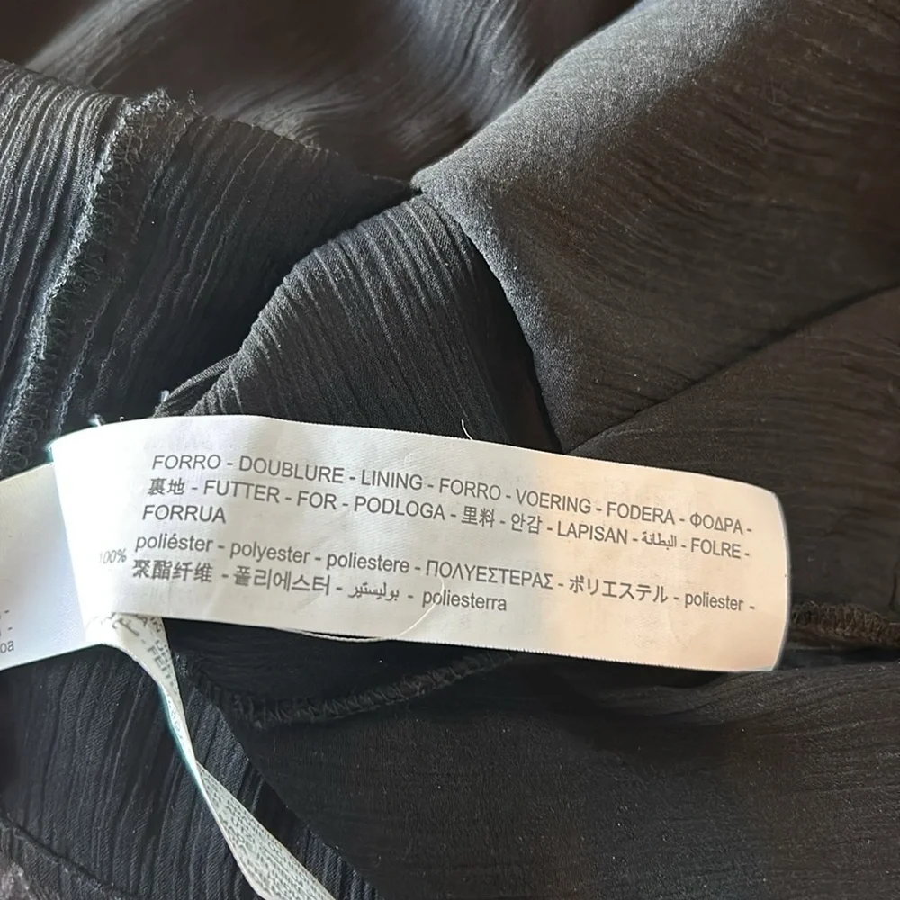 Zara Multicolor Pom Pom Trim Tiered Boho Maxi Dress Size Medium - Picture 15 of 16